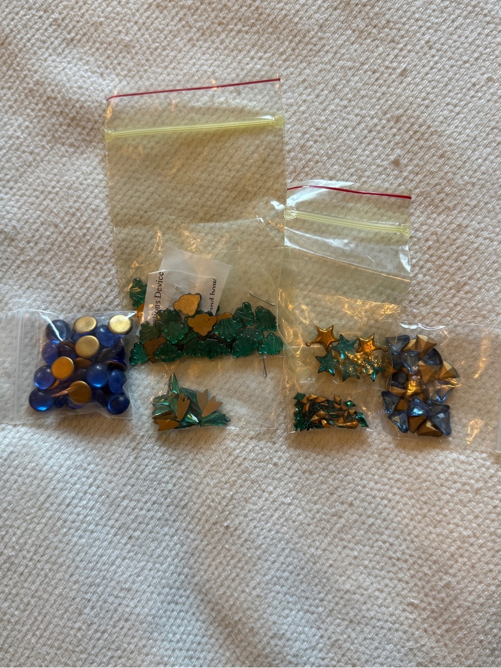 Imitation Gemstones Beads/Jewels: Blue Lot